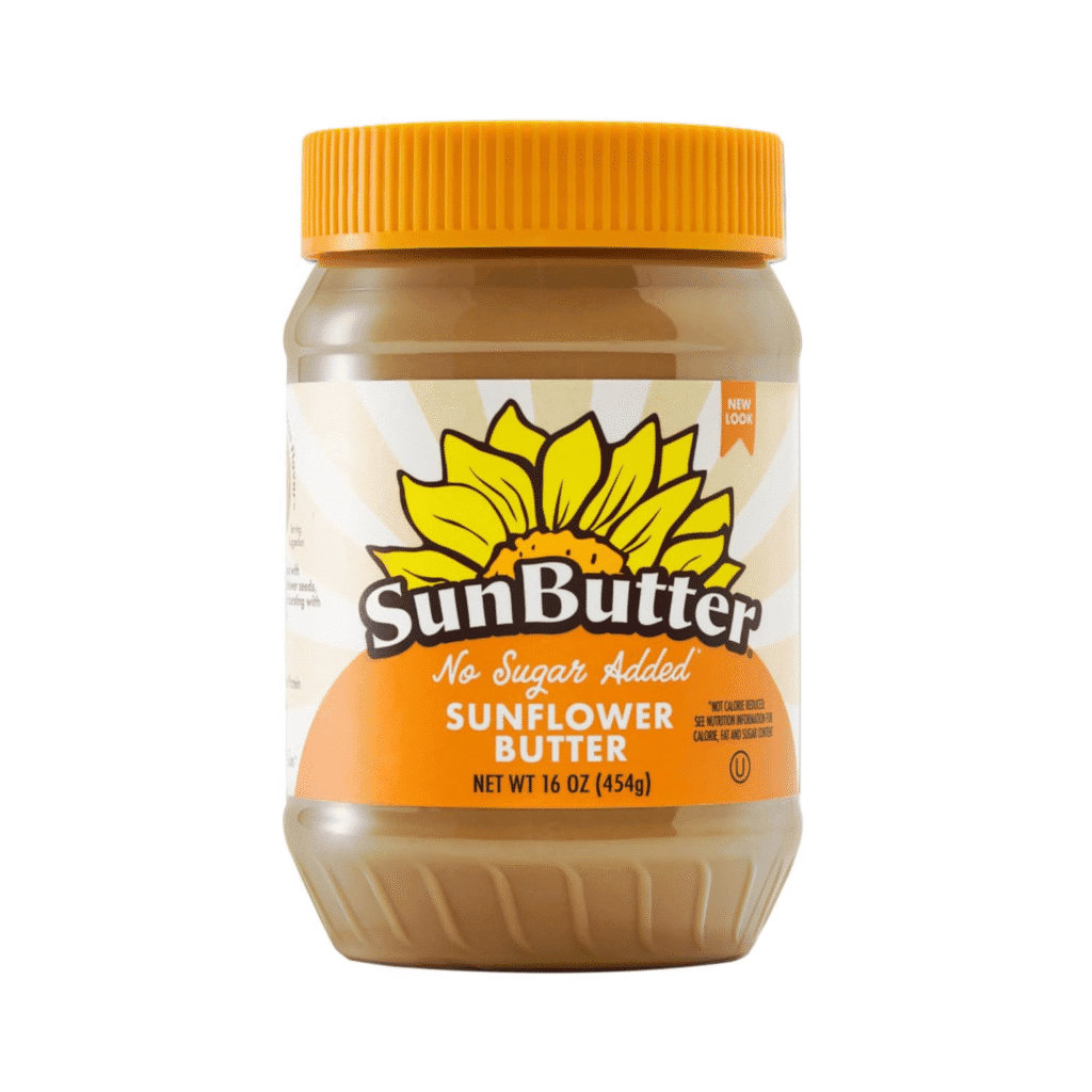 SunButter no sugar added sunflower butter jar
