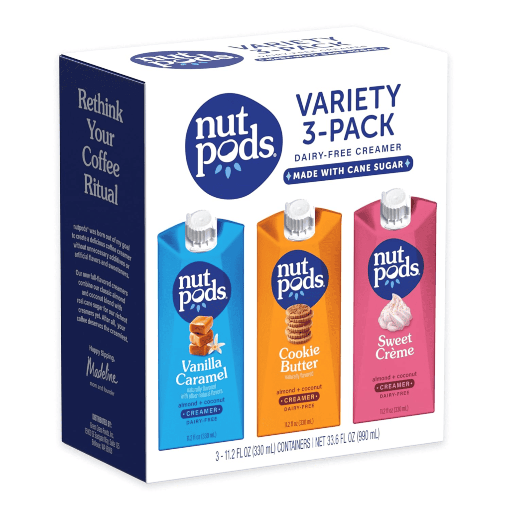 Nutpods dairy-free creamer variety 3-pack box