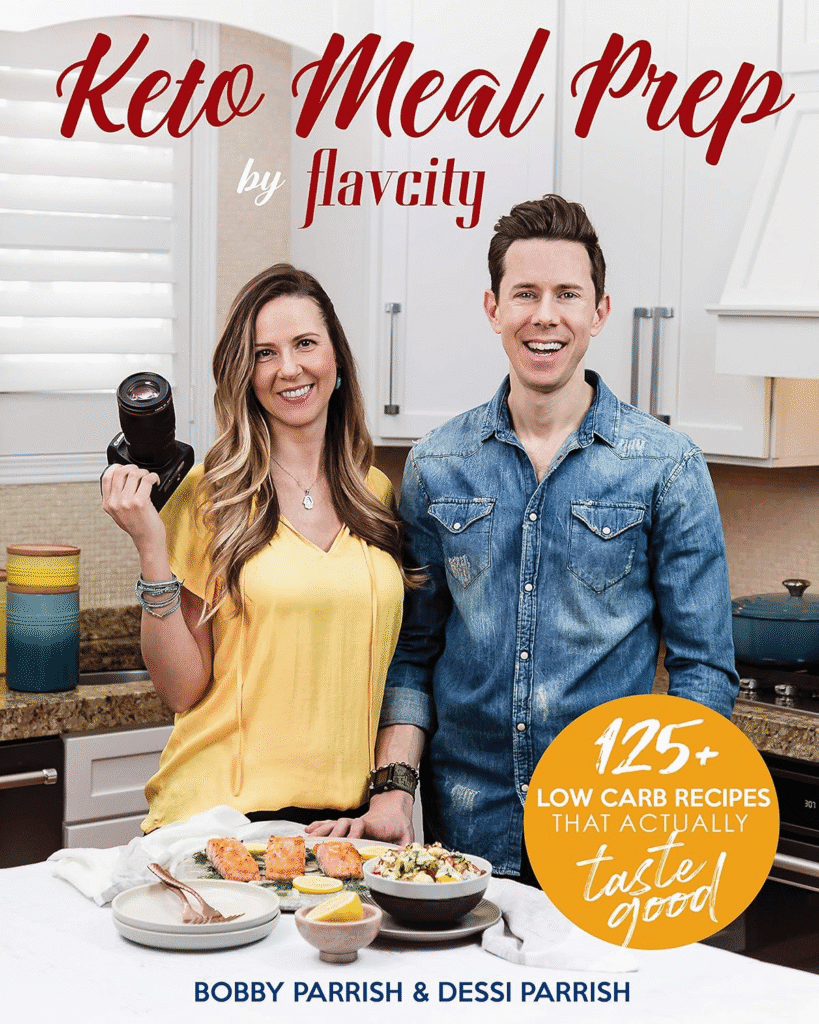Keto Meal Prep cookbook by FlavCity: 125+ low-carb recipes.