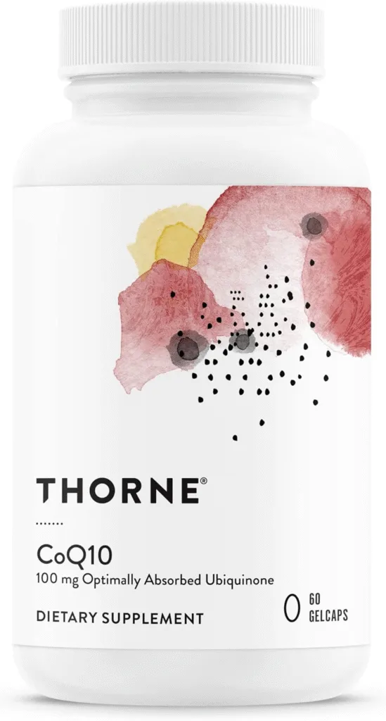 Thorne CoQ10 100mg dietary supplement bottle